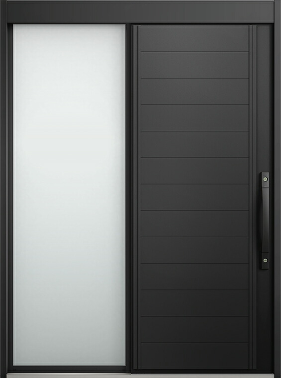 エルムーブ2 片袖 L25型 軽銀色 カザスプラス遣りかた 名まえ：169 W：1,692粍 × H：2,288粍 上滑り部屋の入り口 LIXIL リクシル TOSTEM トステム