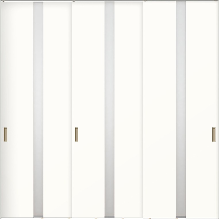 ラフィス 上吊方式 引違い戸3枚建 / ライン枠 デザイン：RGW 2424 W：2,429mm &times; H：2,400mm LIXIL リクシル TOSTEM トステム｜セルフリフォームのミカタ