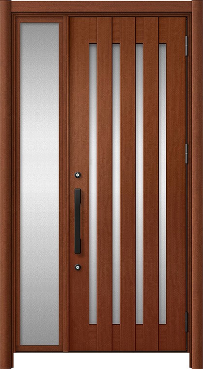 リシェント部屋の入り口部屋の入り口3 軽銀遣りくち / 手動 片袖_ランマなし C17N型(肌理調) 特注 W：872～1,446粍 × H：1,738～2,438粍 LIXIL TOSTEM