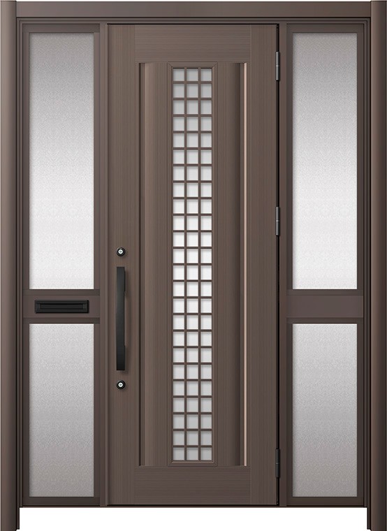 リシェント部屋の入り口部屋の入り口3 軽銀遣りくち / 手動 両袖-中桟付き郵便受け付き添い人_ランマなし C20N型(軽銀色) 特注 W：1,336～1,895粍 × H：1,738～2,438粍 LIXIL TOSTEM