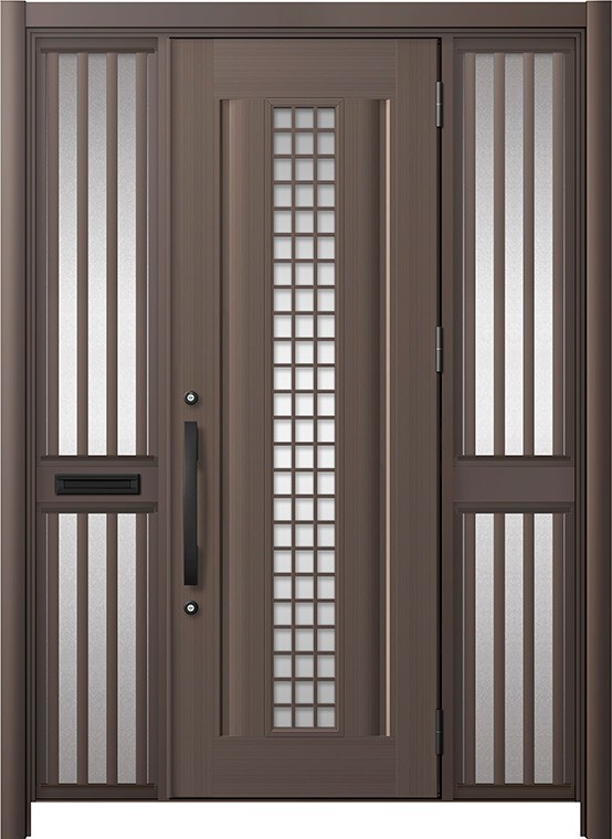 リシェント部屋の入り口部屋の入り口3 軽銀遣りくち / 手動 両袖飾りつけ-中桟付き郵便受け付き添い人_ランマなし C20N型(軽銀色) 特注 W：1,336～1,895粍 × H：1,738～2,438粍 LIXIL TOSTEM
