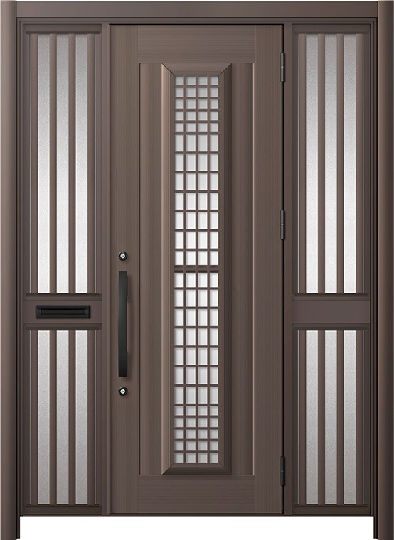 リシェント部屋の入り口部屋の入り口3 軽銀遣りくち / 手動 両袖飾りつけ-中桟付き郵便受け付き添い人_ランマなし C84N型(軽銀色) 特注 W：1,347～1,895粍 × H：1,738～2,356粍 LIXIL TOSTEM