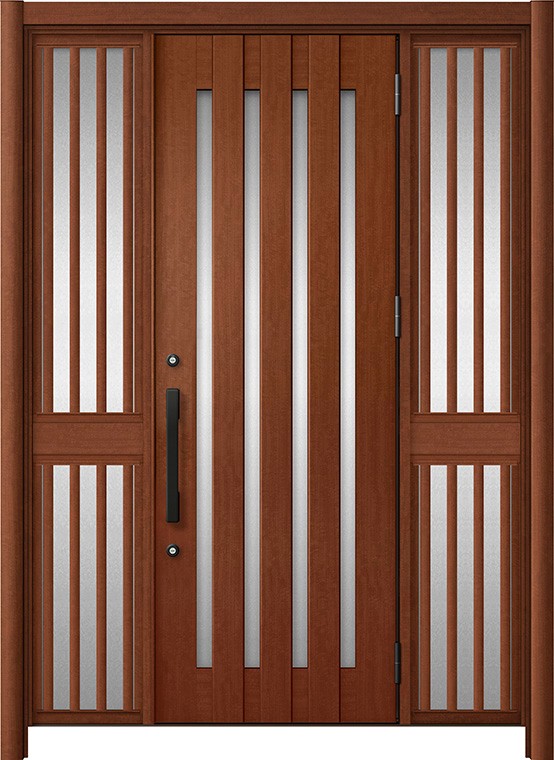 リシェント部屋の入り口部屋の入り口3 軽銀遣りくち / 手動 両袖飾りつけ-中桟付き郵便受けなし_ランマなし C17N型(肌理調) 特注 W：1,146～1,895粍 × H：1,738～2,438粍 LIXIL TOSTEM