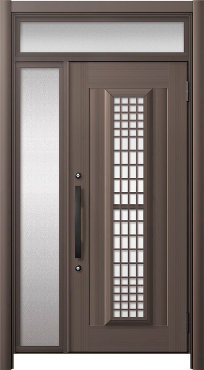 リシェント部屋の入り口部屋の入り口3 軽銀遣りくち / 手動 片袖_ランマ付き添い人 C84N型(軽銀色) 特注 W：907～1,446粍 × H：1,973～2,600粍 LIXIL TOSTEM