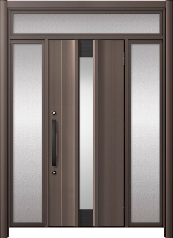 リシェント部屋の入り口部屋の入り口3 軽銀遣りくち / 手動 両袖_ランマ付き添い人 C11N型(軽銀色) 特注 W：1,095～1,895粍 × H：1,973～2,600粍 LIXIL TOSTEM