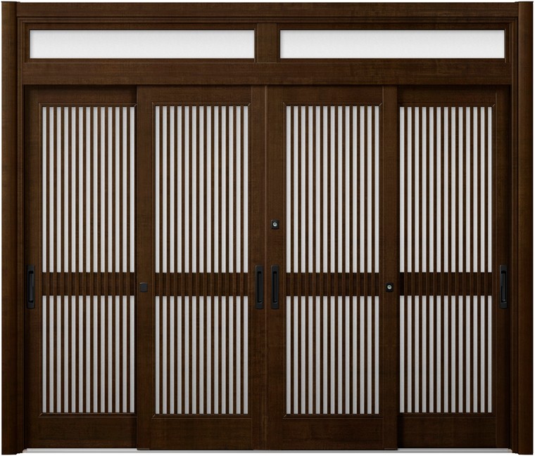 リシェント入り口・入口引戸2 4枚建てランマ付き添い人 PG操作手順 P11型 肌理調 手動印字機 特注大きさ W：2,357～3,800粍 × H：2,056～2,780粍 LIXIL TOSTEM