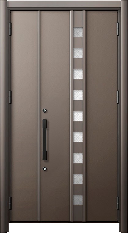 リシェント 玄関ドア3 防火 K4仕様 M28型 アルミ色 親子 / 子扉採光なし 特注サイズ W：928～1,244mm × H：1,839～2,356mm カバー工法 LIXIL TOSTEM