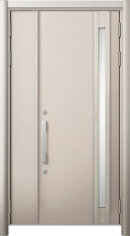 リシェント 部屋の入り口部屋の入り口3 高断熱遣りくち / 非防火 15N型 軽銀色 親子 特注大きさ W：1,040～1,361粍 × H：1,841～2,356粍 取りまかなう工法 LIXIL TOSTEM