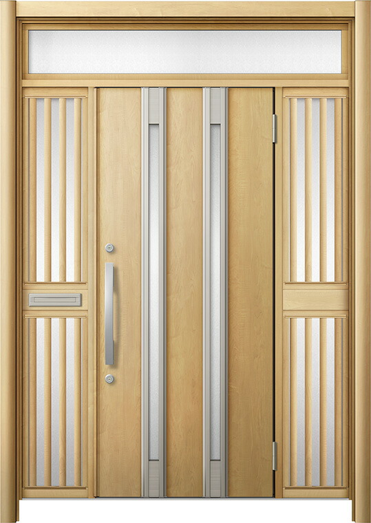 リシェント 部屋の入り口部屋の入り口3 断熱遣りかた / 非防火 K4 M24型 肌理調 両袖飾りつけランマ付中桟付郵便うけ付 特注大きさ W：1,362～1,695粍 × H：1,974～2,600粍 LIXIL TOSTEM