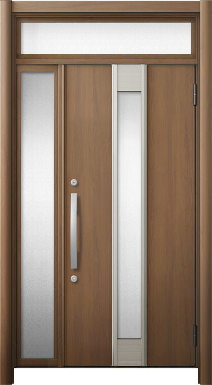 リシェント 部屋の入り口部屋の入り口3 断熱遣りかた / 非防火 K4 M77型 軽銀色 片袖ランマ付 特注大きさ W：872～1,446粍 × H：1,974～2,600粍 押しかぶせる工法 LIXIL TOSTEM