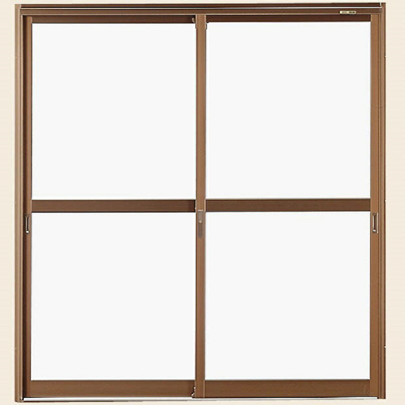 店舗引戸 内付型 2枚建て 中桟付き ランマなし 16518 W：1,690mm × H：1,818mm 店舗 引戸 土間 LIXIL リクシル TOSTEM トステム