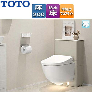 【送料無料】TOTO 壁掛トイレ FD F1A 床:排水芯200mm キャビネット:ベージュ 天板:リトレベージュ 床給水 寒冷地(水抜方式) UWUA1FCJ2｜リフォームネクスト