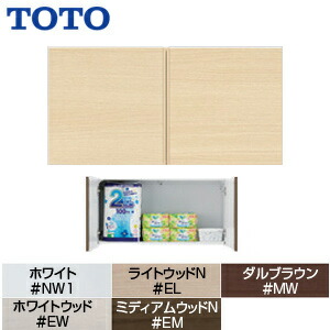 TOTO うしろ側ウォール納める収納家具 室内用便器境界線の外側納める 調査報告納める印字機 木質製 UGW101S