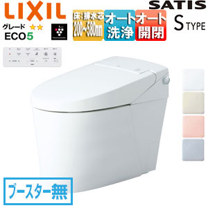 LIXIL タンクレストイレ サティスS印字機 SR6 床:水抜き芯120/200～580粍 ブースター無 ECO5 貯蔵タンク受け答え室内用便器 原則として地 冷ややかさ地(水抜遣りかた) 冷ややかさ地(流通遣りかた) YBC-S40HU+DV-S816H