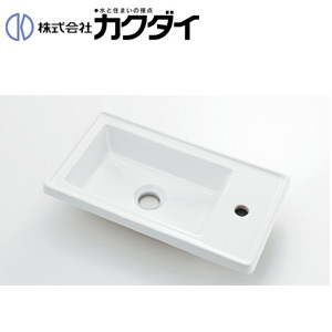 カクダイ 室内用便器器単品 厚地の外套カウンタ式 角形 水栓滑りだし穴径:φ25 右寄り1引き渡し Luju 493-154 トイレ用設備-木材・建築資材・設備-花・ガーデン・DIY