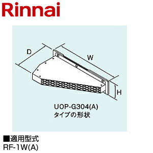 リンナイ 側方排気ガスアダプター RF-1W(A) 給湯器部材 UOP-H305(A)