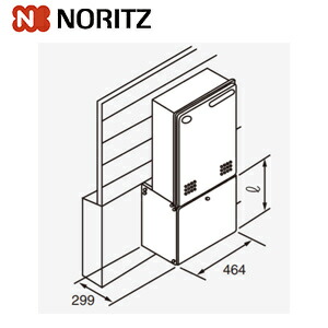 ノーリツ 取り付け架台 KD-3H 400粍 給湯器部材 取り付け架台KD-3H 0700569 住宅設備家電-ガス給湯器