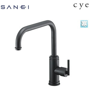 SANEI ●キッチン用蛇口 サイ 台 シングルレバー混合水栓 泡沫 スパウト200mm マットブラック 寒冷地 K87410JK-S-MDP-13