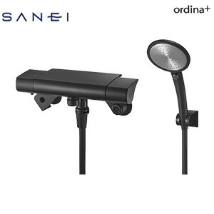 SANEI ●浴室用蛇口 オルディナプラス 壁 洗い場専用 サーモスタット付シャワーバス混合水栓 手元スイッチ マットブラック 一般地 SK18502T5-MDP