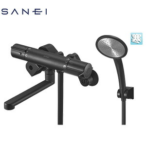 SANEI ●浴室用蛇口 壁 浴槽・洗い場兼用 サーモスタット付シャワーバス混合水栓 スパウト170mm マットブラック 寒冷地 SK18CK-5-MDP 52,510円