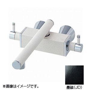 SANEI 勝手もと用水道の栓 TOH続きもの 壁 ツーバルブ練りあわせる水栓 スパウト205粍 墨磁 原則として地 K2530-JD-13
