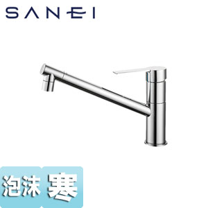 SANEI キッチン用蛇口 台 シングルワンホール混合栓 泡沫 スパウト251mm 寒冷地 K875JDKZ-1-13 20,635円