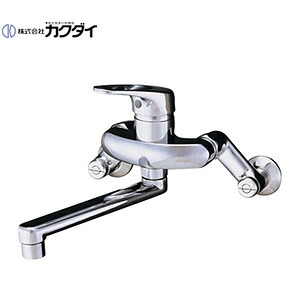 カクダイ 【SALE】♭キッチン用蛇口 壁 シングルレバー混合水栓 スパウト170mm 一般地寒冷地共用 192-168｜リフォームネクスト
