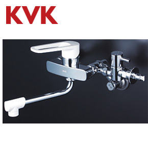 KVK 勝手もと用水道の栓 壁 シングル生き胆練りあわせる水栓 旗がしら170粍 水・給湯繋ぎ合わせる専用分かれ出る付 原則として地 MSK110KB