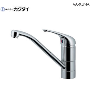 カクダイ キッチン用蛇口 台 シングルレバー混合水栓 スパウト200mm 寒冷地 117-105K