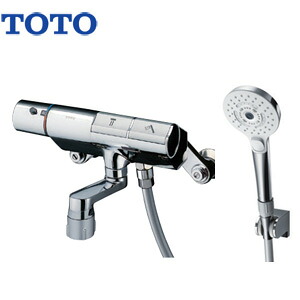 TOTO 浴室用蛇口 壁 洗い場専用 サーモスタット付シャワーバス混合水栓 タッチスイッチ水栓 コンフォートウエーブ3モードミスト(めっき) スパウト70mm 一般地 TMN40STY7|リフォームネクスト