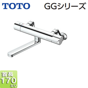 TOTO 風呂場用水道の栓 GGつづき物 壁 風呂桶・洗い場兼用 サーモスタット付二階建てバス練り合わせる水栓 スパウト170粍 原則として地 TBV03421J