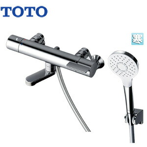 TOTO 風呂場用水道の栓 GGつづき物 壁 洗い場専用 サーモスタット付シャワー二階建てバス練り合わせる水栓 コンフォートウエーブシャワー(めっき) スパウト70粍 冷ややかさ地 TBV03447ZA