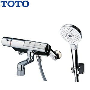 TOTO 浴室用蛇口 壁 洗い場専用 サーモスタット付シャワーバス混合水栓 タッチスイッチ水栓 コンフォートウエーブ3モードシャワー(めっき) スパウト70mm 一般地 TMN40STY4|リフォームネクスト
