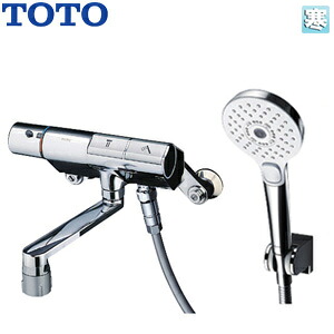 TOTO 風呂場用水道の栓 壁 洗い場専用 サーモスタット付シャワー二階建てバス練り合わせる水栓 タッチスイッチ水栓 コンフォートウエーブ3流行り物シャワー(めっき) スパウト170粍 冷ややかさ地 TMN40TY4Z バス用水栓金具-花・ガーデン・DIY