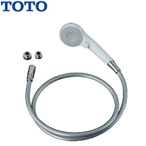 TOTO シャワーヘッドセット 取り替え用部分品 短時間止水 コンフォートウエーブクリック 白いこと 脂導管(しろがね色) 長さ1.6m THYC90H