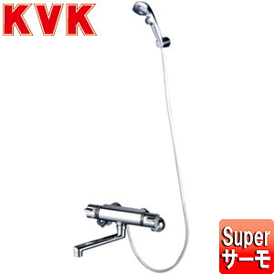 KVK 浴室用蛇口 壁 浴槽・洗い場兼用 KF800シリーズ サーモスタット付シャワーバス混合水栓 めっき仕様 一般地 KF800TES｜リフォームネクスト