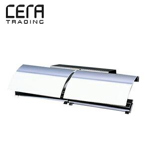 CERA 二連紙巻きタバコ器 セラオリジナルコレクション しろがね色アルマイト 付属物 CEA311T トイレ用品-日用品雑貨・文房具・手芸-ペーパーホルダーカバー