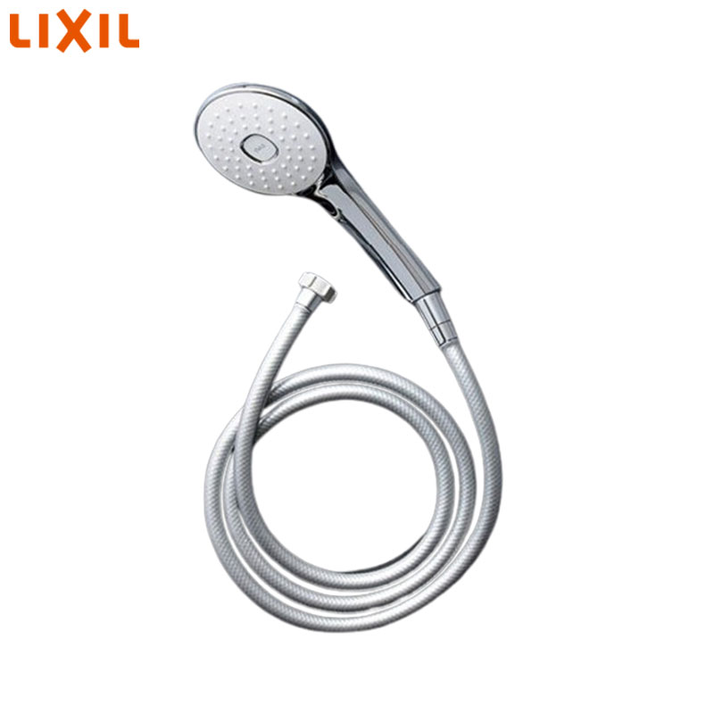 LIXIL シャワーヘッドセット 取り替え用部分品 エコアクアPlus めっき 金属元素調しろがね色導管 長さ1.8m 繋ぎ合わせる螺子釘:G1/2 BF-SL7BG(1.8)