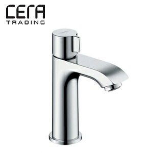 CERA 洗面用蛇口 ハンスグローエ社 メトリスクE2 台 単水栓 立水栓 スパウト102mm 吐水口高さ93mm 泡沫 引棒付 クロム 一般地 HG31166 33,462円