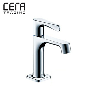 CERA 洗面用蛇口 ハンスグローエ社 アクサーチッテリオM 台 単水栓 立水栓 スパウト103mm 吐水口高さ91mm 泡沫 引棒なし クロム 一般地 HG34130