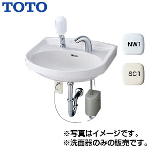 TOTO 洗面器単品 壁掛式 中形 水栓取付穴径:φ35 2ヶ所 L250CM