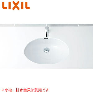 LIXIL 洗面器単品 アンダーカウンター式 楕円形 L-2295