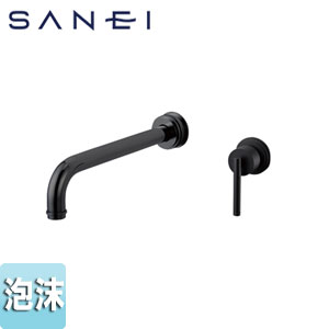 SANEI ●洗面用蛇口 cye 壁 シングル洗面混合栓 泡沫 スパウト250mm マットブラック 一般地 K47450-MDP-13 48,048円