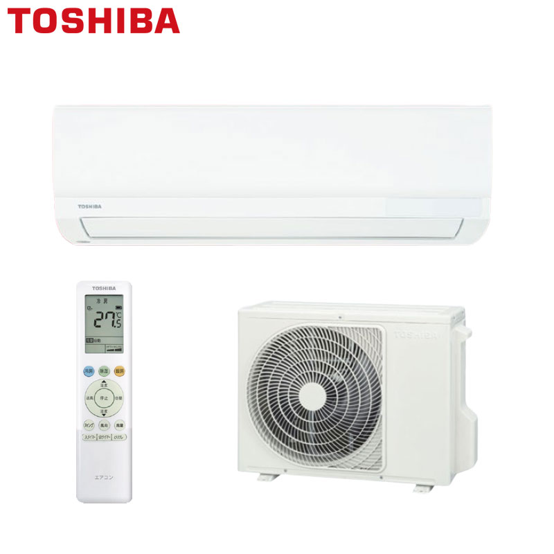 【送料無料】TOSHIBA ルームエアコン 6TLシリーズ 100V 8畳 2.5kW ホワイト 2026年モデル RAS-2516TL(W)+RAS-2516ATL｜リフォームネクスト 43,687円