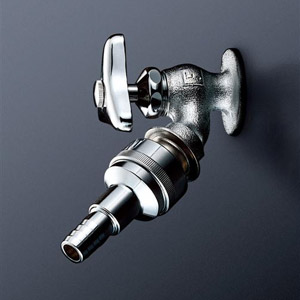 TOTO ユーティリティ用蛇口 壁 単水栓 13mm 散水栓 カップリング 節水こま 一般地・寒冷地共用 T28UNH13