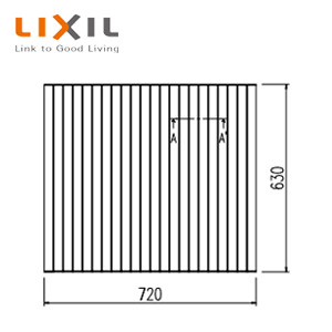 LIXIL ふろふた 630mm×720mm ホワイト ポリーナ用 浴槽部材 YFM-7665