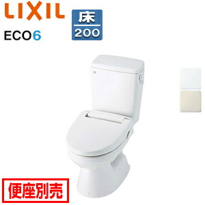LIXIL ●組み合わせトイレ 一般洋風便器 床:排水芯200mm 手洗い無し ECO6 組み合わせ便器 防露なし 標準サイズ 一般地 C-110STU+DT-5500BL｜リフォームネクスト