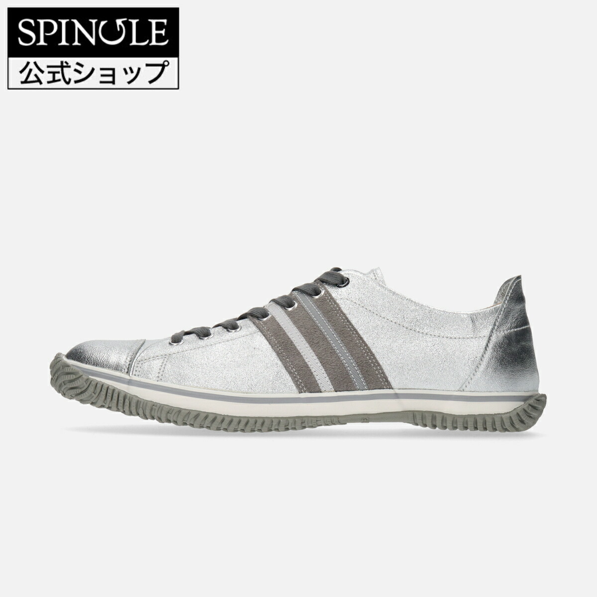 【百貨店SALE】【取り替えっこ返品無料】SPINGLE  SP-198 Silver革 スニーカー【貨物輸送無料】【大きさ取り替えっこ可】【楽ギフ_荷造り】