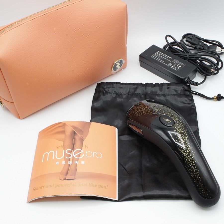 【お買い物マラソン限定クーポン】スムーズスキン MUSE SSMUSE400 専用ケース付き 脱毛器 家庭用光美容器 プラソニエ ミューズ Smoothskin 本体 【中古】｜リファン店