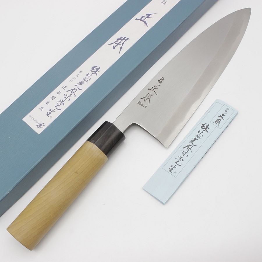 楽天市場】【 業務用 】身卸 出刃包丁 正本 本霞玉白鋼 KS2321